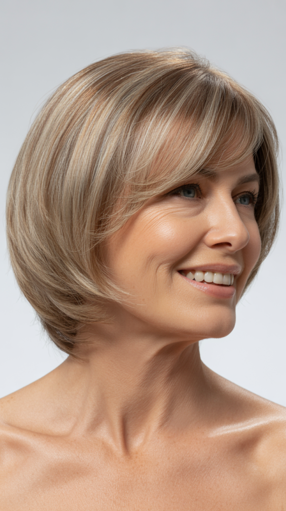 The Bob with Side-Swept Bangs