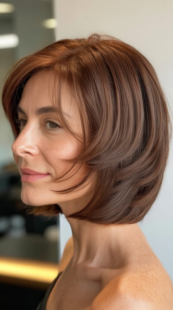 Graduated Bob with Piece-y Bangs