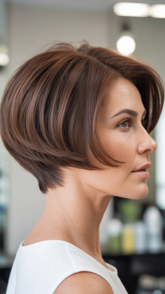 Stacked Bob with Undercut