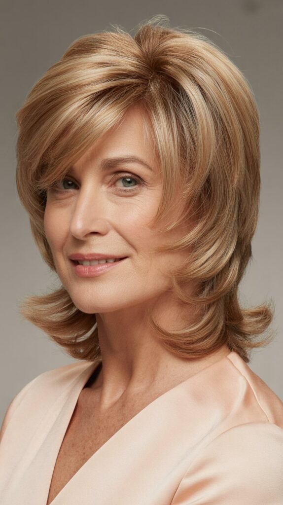  Layered Shag with Crown Volume