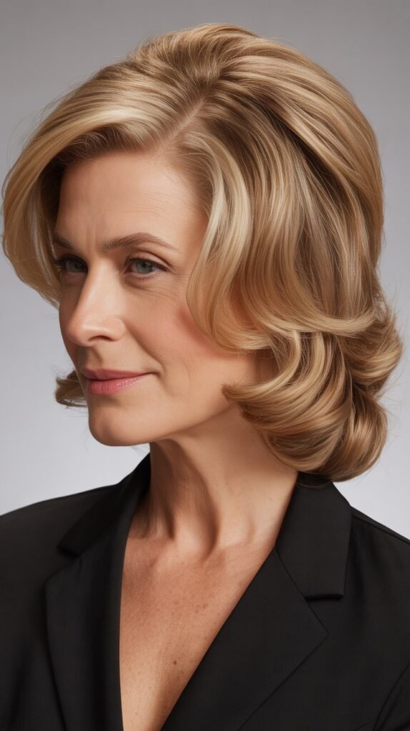 Side-Parted Style with Volume