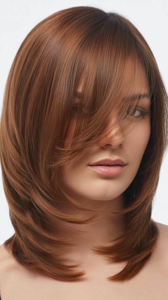 Soft Graduation with Full Side-Swept Fringe