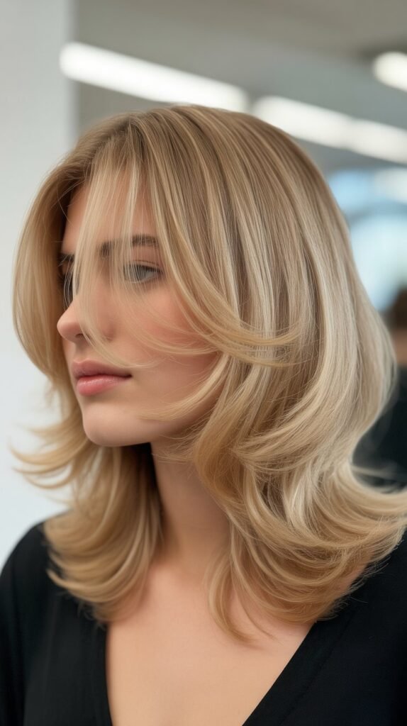 Layered Lob for Fine Hair