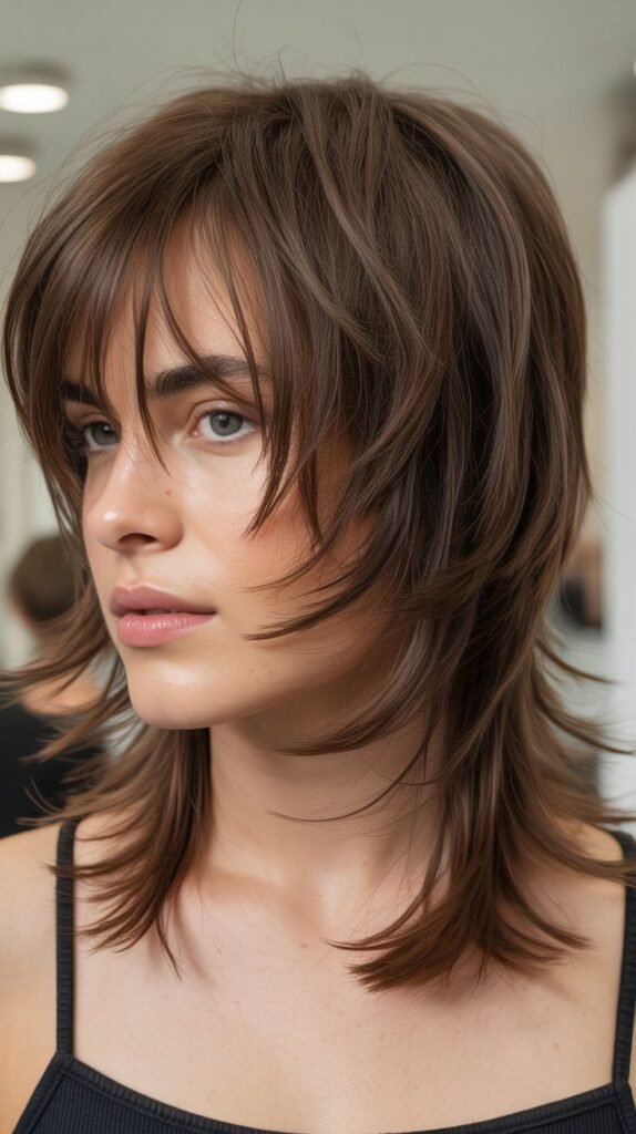 Razored Shag with Piecey Bangs