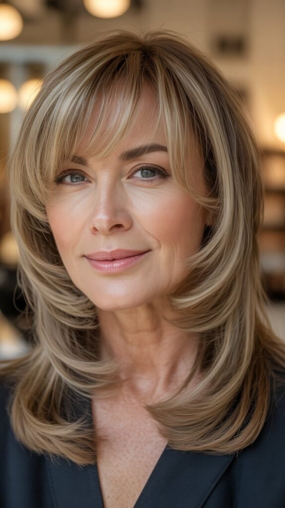  Layered Curtain Bangs