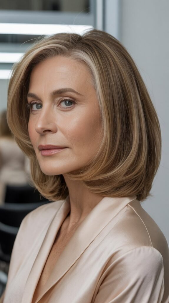 Soft A-Line with Subtle Highlights