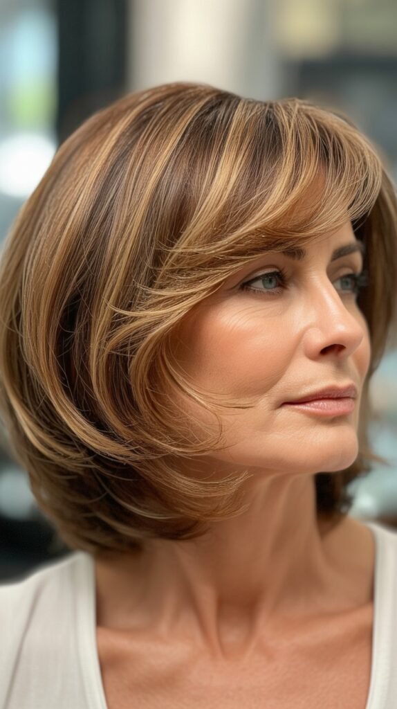 Layered Bob with Highlights