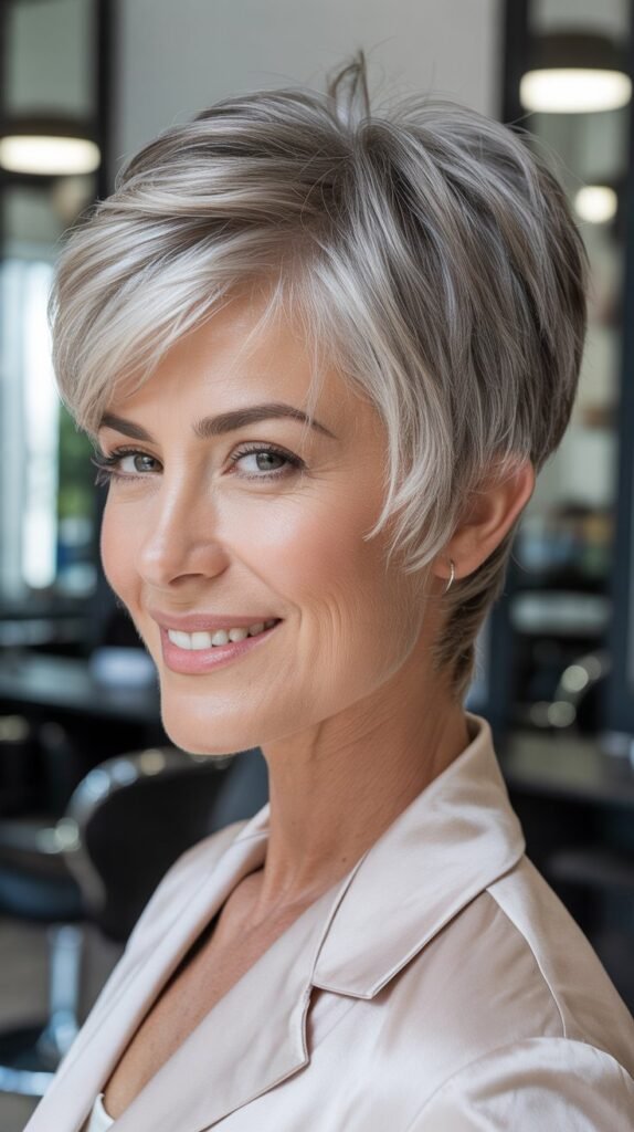 Layered Pixie with Longer Top