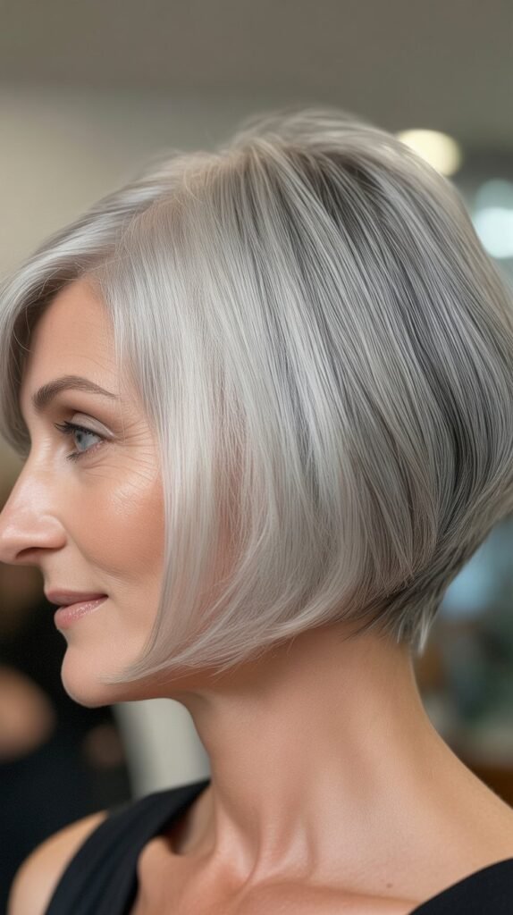 Graduated Bob with Angled Perimeter