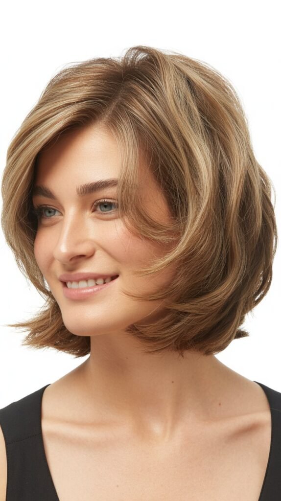 Voluminous French Bob with Root Lift Techniques