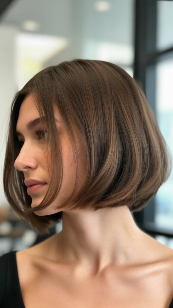 Layered French Bob with Internal Volume