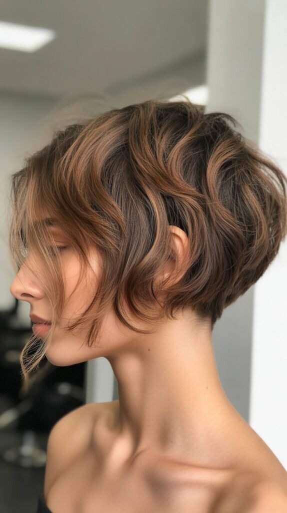 Messy Bob with Hidden Undercut