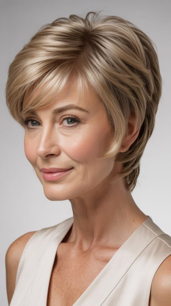 The Wispy Pixie with Long Side Bangs