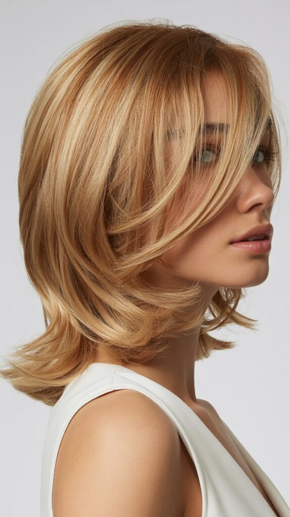 Layered Cut For Square Face Shapes