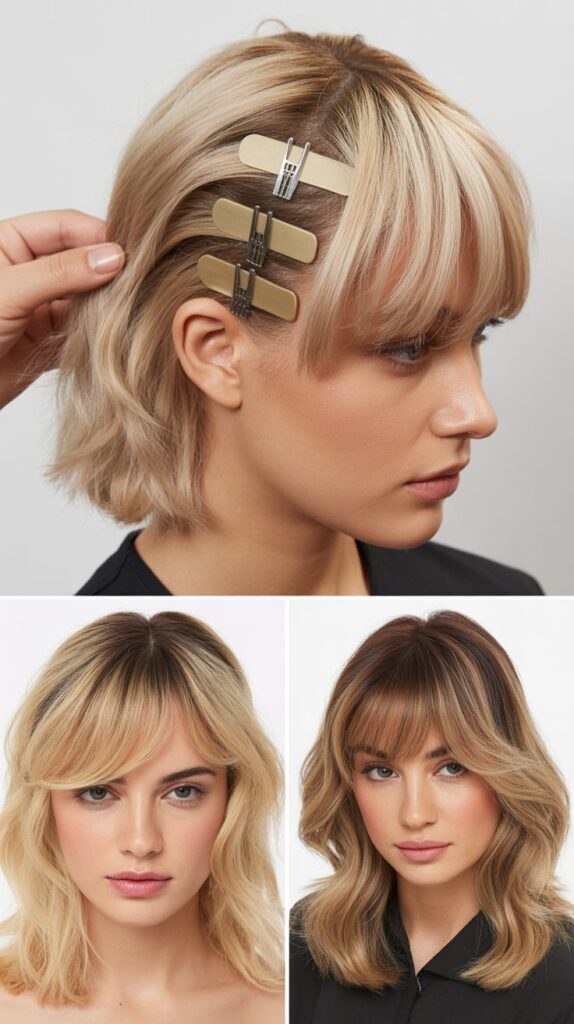 Wispy Bangs with Hair Extensions