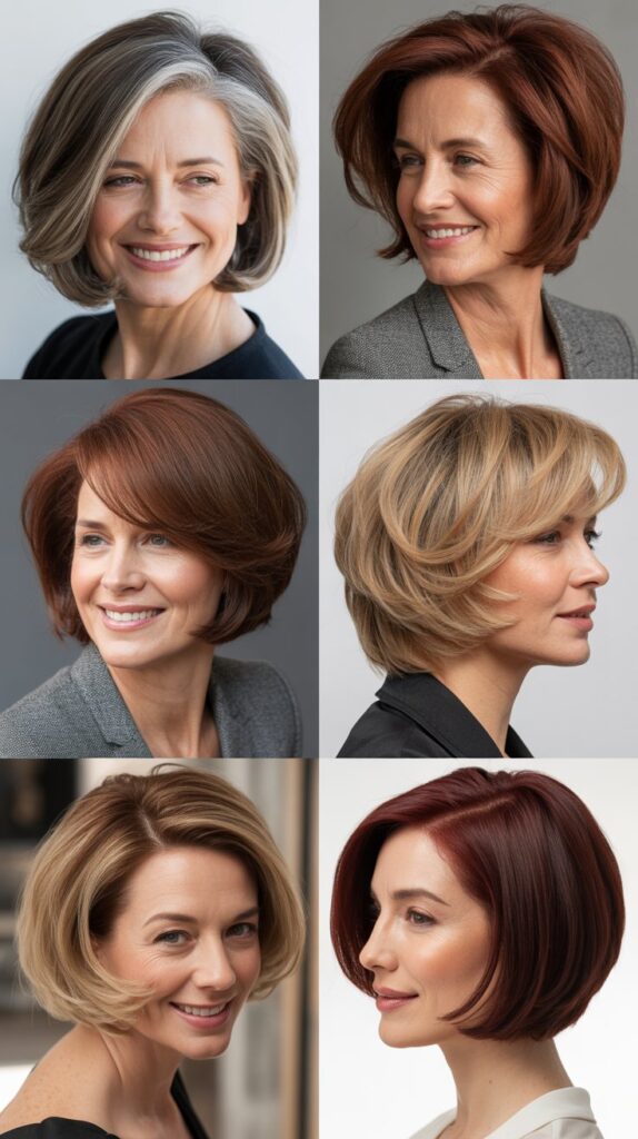 Bob with Deep Side Part