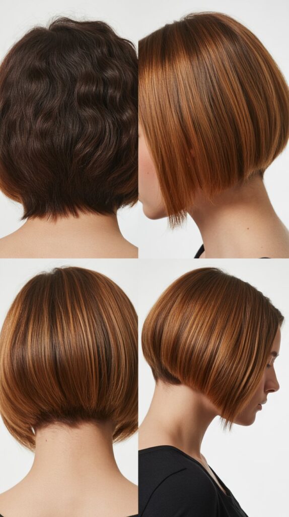 51 Best Haircuts for Thick Hair (Layered, Medium, Shoulder-Length) 11 Graduated Bob