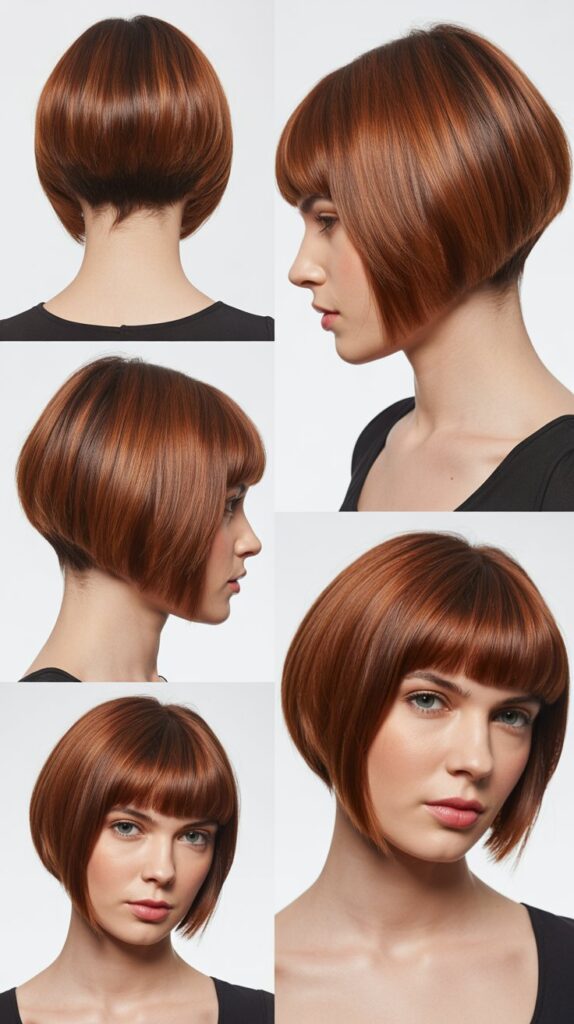 Graduated Bob With Angled Bangs