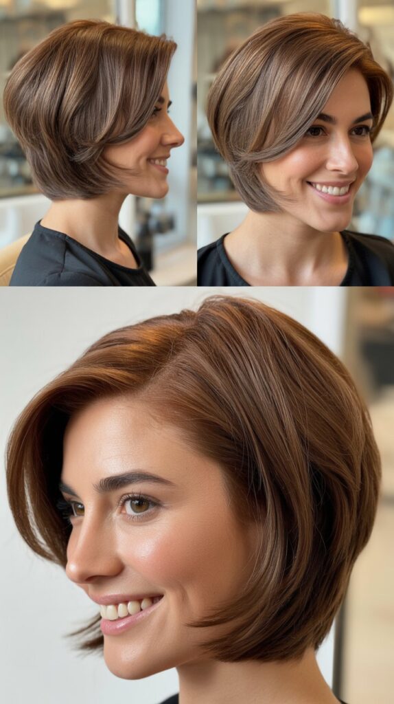 Angled Lob (A-Line Bob)