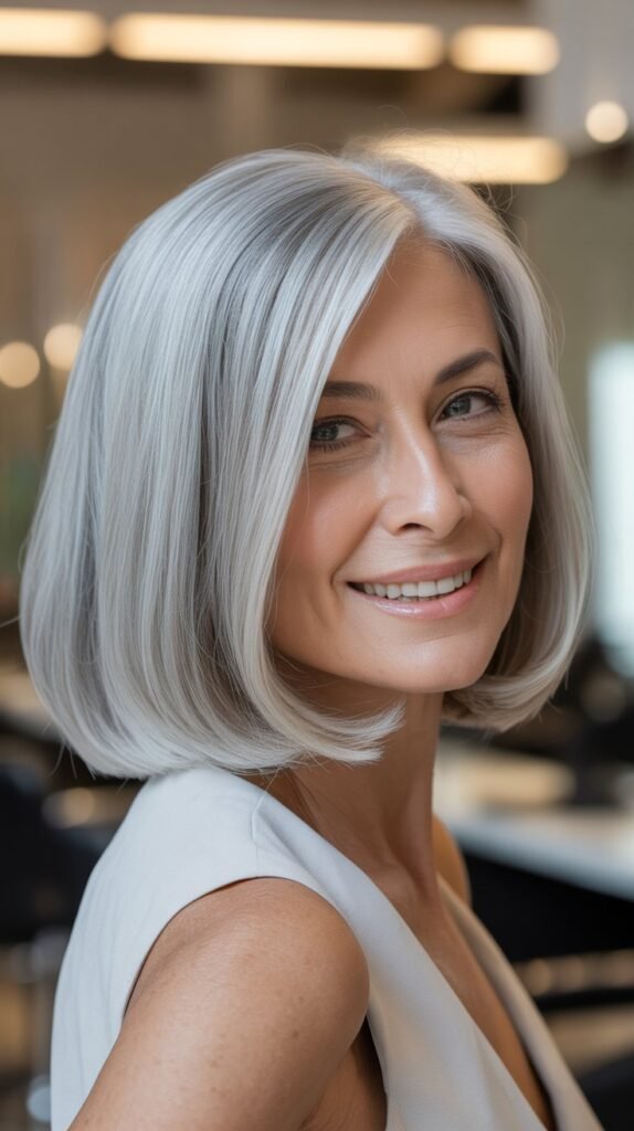 Blunt Cut Lob (Long Bob)