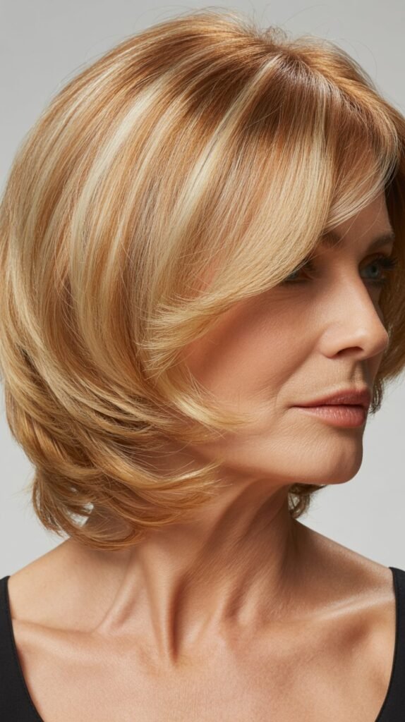 The Honey Blonde Layered Bob