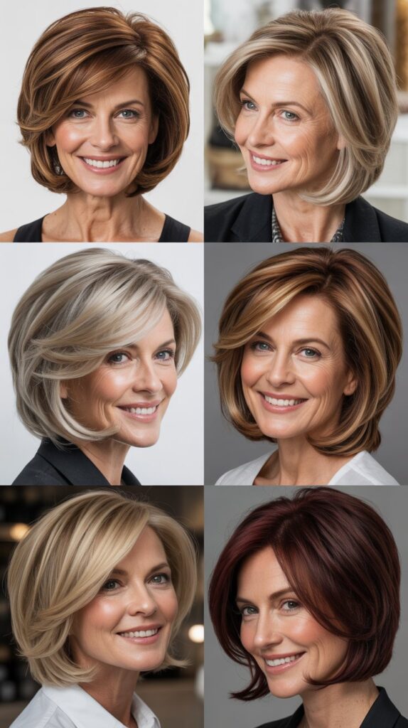 Layered Bob with Highlights and Lowlights