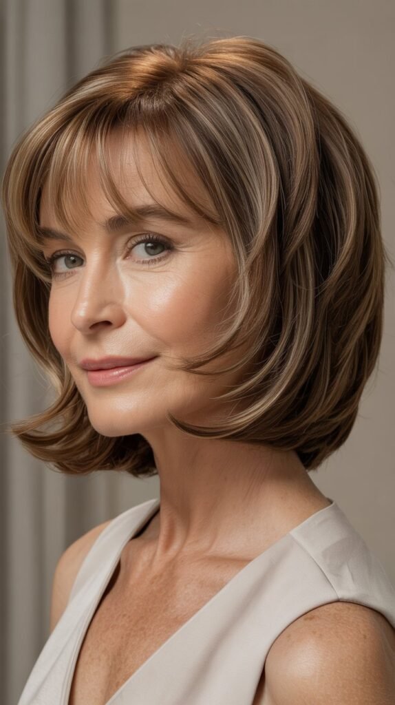 Classic Bob with Fringe for Timeless Simplicity