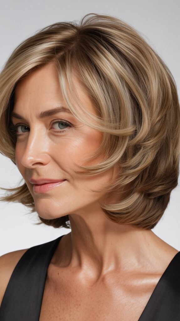 Layered Bob with Face-Contouring Layers