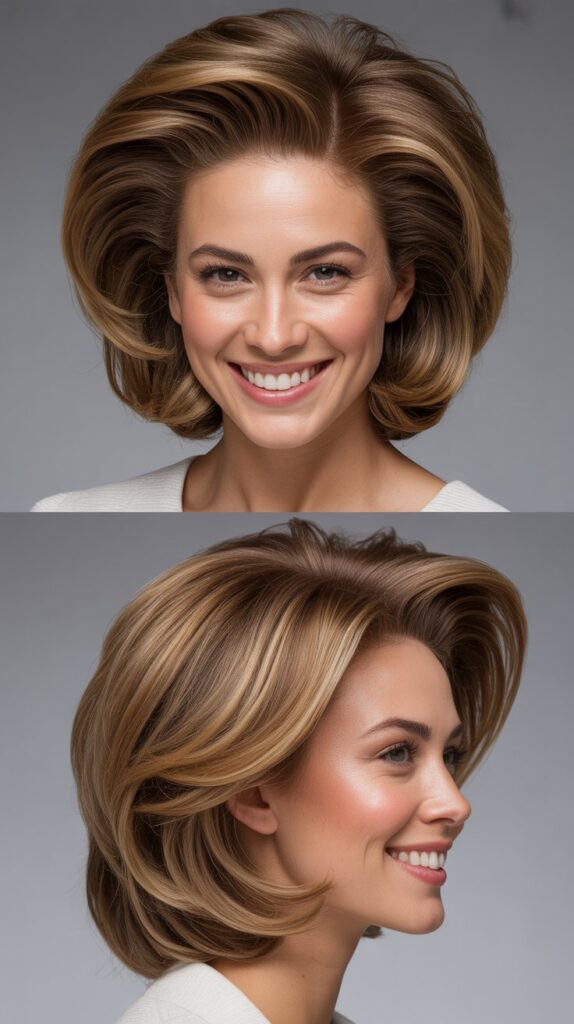 Volumized Crown Lob