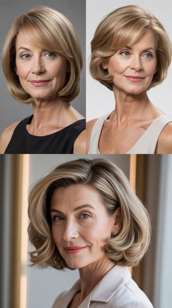 27 Short Bob Hairstyles for Women Over 50 with Fine Hair That Look Full 11 The Chin-Length Bob