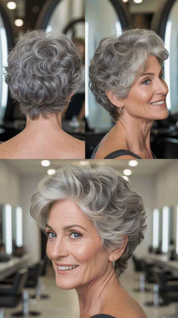 Short Stacked Curly Cut