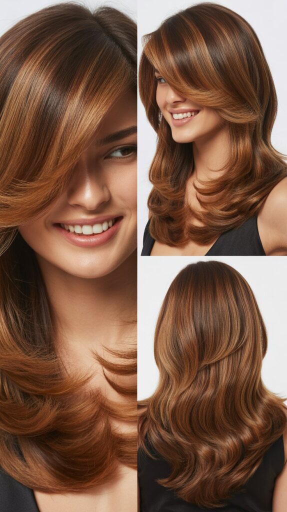 Side-Swept Layers With Deep Side Part