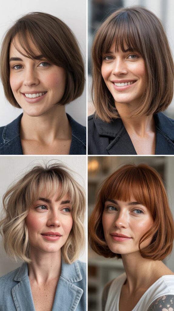 Personalized Bob With Long Custom Bangs