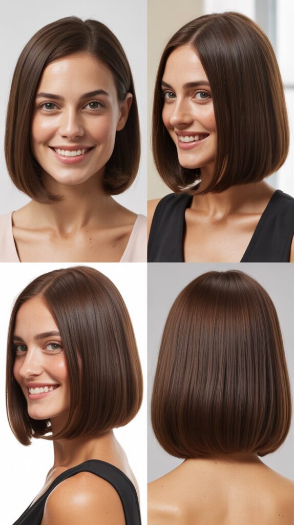 Classic Straight Long Bob