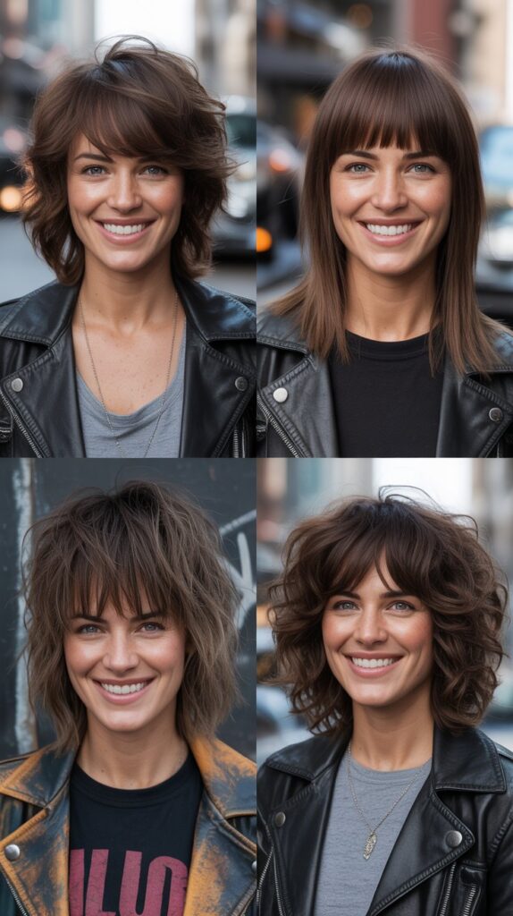 Choppy Textured Bangs for Edgy Appeal