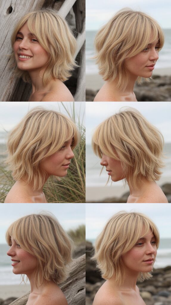 Micro Fringe with Sand Dollar Blonde Feathered Ends