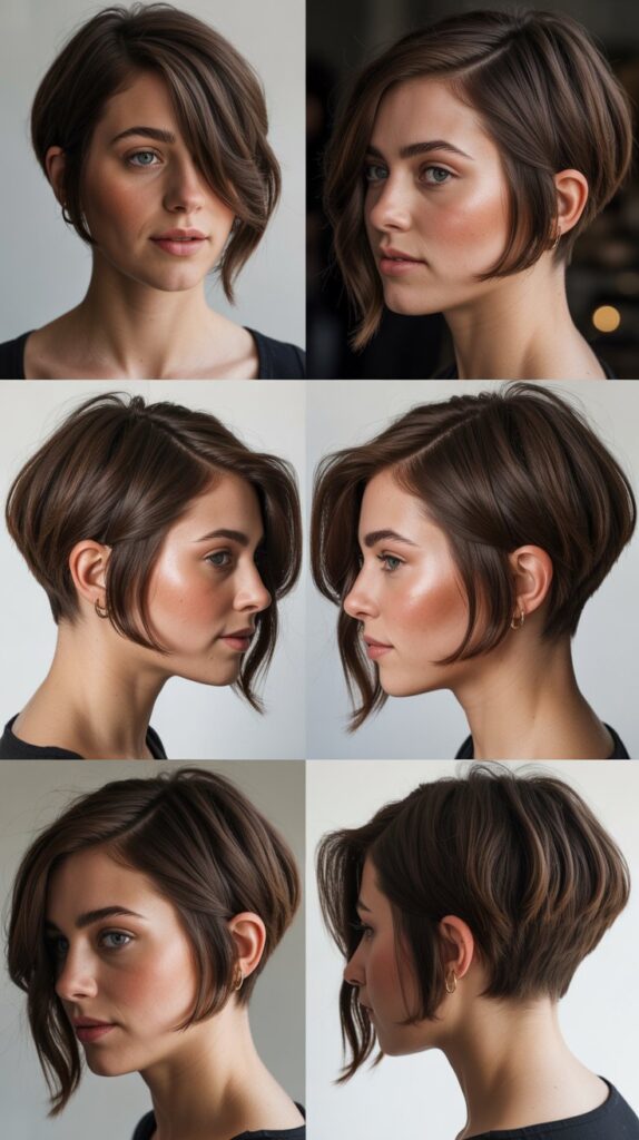 Asymmetrical Bob with Side Bangs