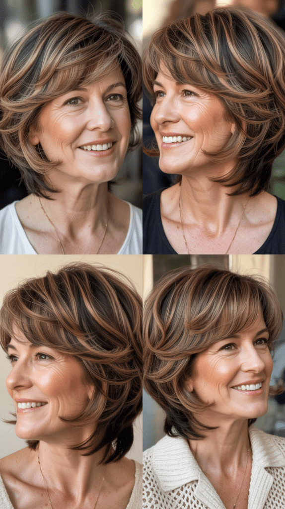 Tousled Lob with Lowlights