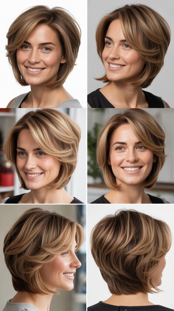Layered Long Bob with Face-Framing