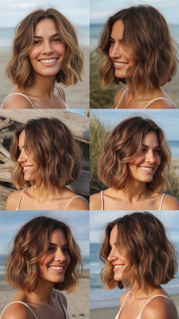 Wavy Long Bob with Minimal Layers
