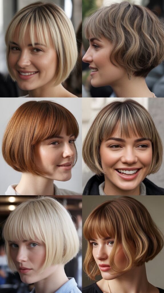 Signature Bob With Long Distinctive Bangs