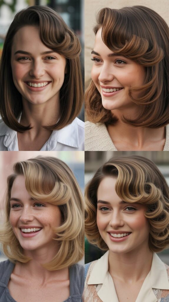 Long Bob with Flipped Ends