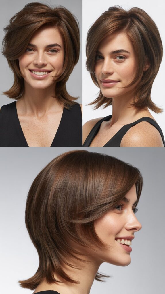 Long Bob With Extreme Layers and Tapered Front