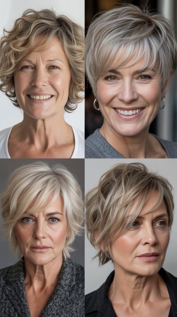 30 Easy-Care Haircuts for Women Over 50 That Still Look Chic 29 The Piece-y Crop