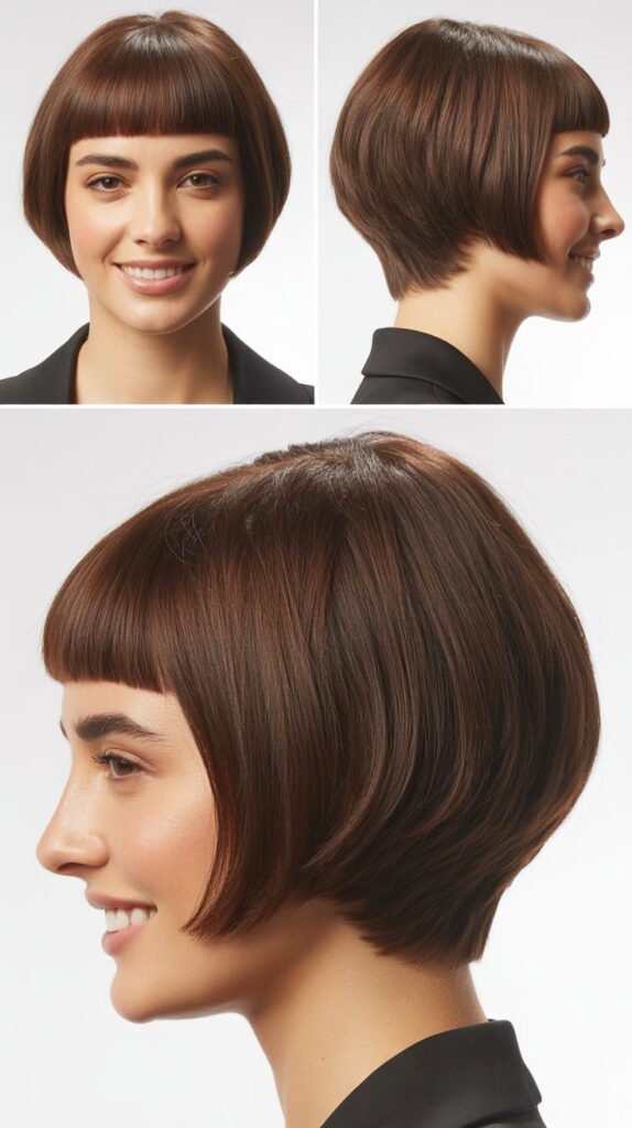 Graduated Bob Layers With Micro Fringe