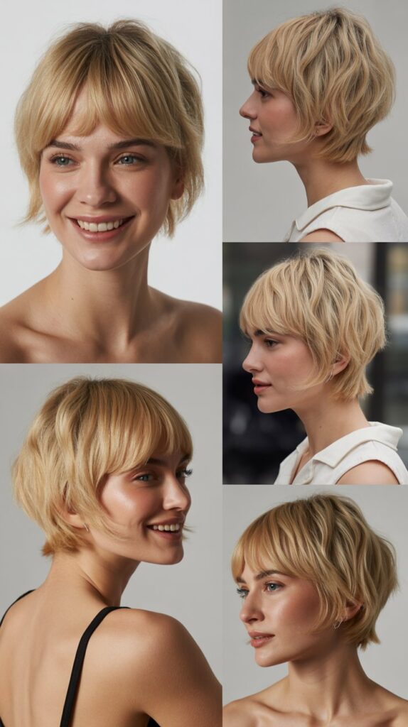Modern Shag with Bottleneck Bangs