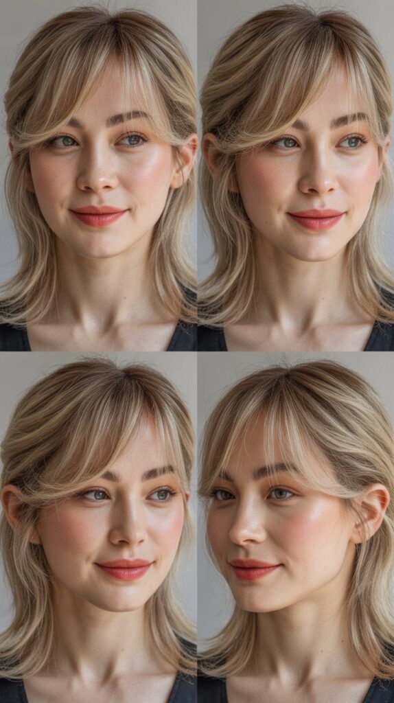 Graduated Layers with See-Through Bangs