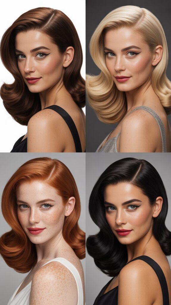 Sleek Long Bob with Deep Side Part