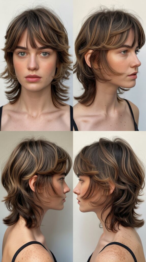 34 Gorgeous Medium-Length Hair With Bangs Ideas for a Modern Update 29 Layered Lob with Textured Bangs