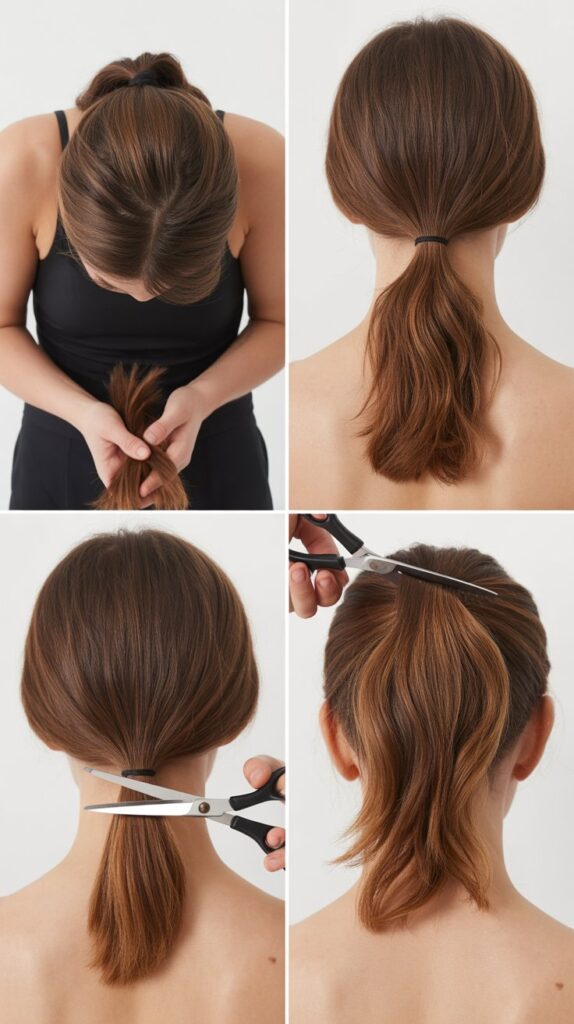 Add Volume Fast: Easy At-Home Layer Cutting Trick 4 The Ponytail Method for Quick Volume Layers